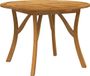 vidaXL Tuintafel, diameter 110 cm, massief acaciahout