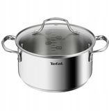 Tefal Infinite Pan met deksel - 20 cm, 3,1 liter, roestvrij staal, inductie