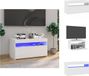 vidaXL Tv-meubel met LED-verlichting 75x35x40 cm wit
