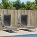 Maison Exclusive - 2 tuinstoelen met parasol en tafel, beige polyrotan