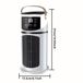 Sans marque Mini refroidisseur d'air - 6 vitesses, USB, réservoir d'eau, minuterie, refroidisseur d'air pour bureau chambre et espace de télétravail - Blanc