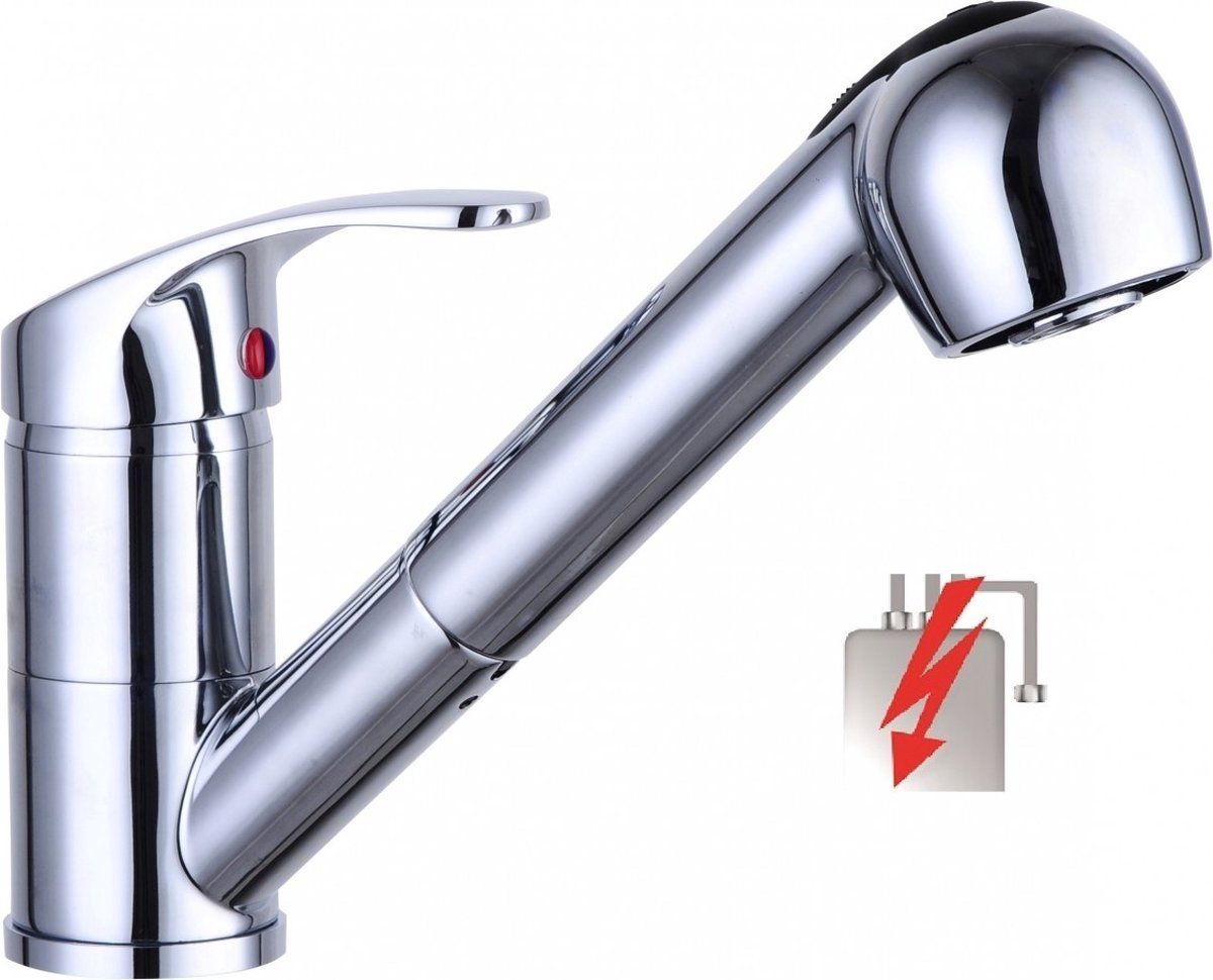 Schütte Diziani Keukenkraan voor Waterverwarmer - Chroom