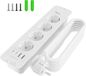 Multiprise multiprise à 4 prises avec USB - Blanc