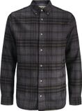 JACK&JONES JPRBLUBARKLEY FLANNEL X-MAS L/S SHIRT CH Heren Overhemden S Katoen Zwart
