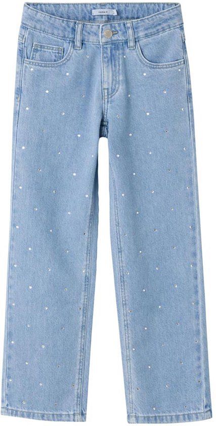 NAME IT KIDS NKFRose Straight Jeans - Light Blue Denim - Size 140 - Girls