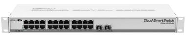 MikroTik Cloud Smart Switch CSS326, 24x GbE, 2x 10 Gigabit SFP+ ports