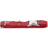 HUNTER Halssung Sofia ALU-Strong, rood, kunstleer nappa-look, traploos verstelbaar, aluminium kliksluiting, maat M