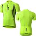 MEETYOO Heren Fietsshirts Korte Mouwen Wielertrui Half Rits Fiets Jersey T-shirts Groen XXL - Pack van 1