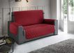 BIANCHERIAWEB Bankhoes, vuilafstotend, antislip, gewatteerd, waterdicht, voor 2-zits, bordeaux