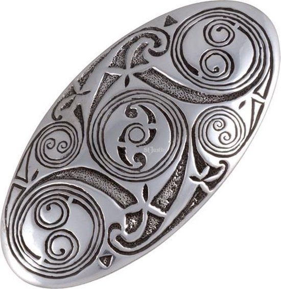 St Justin Keltische Haarspeld - Zilverkleurig - Haarclip