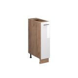 Vicco Apotheekkast Fame-Line, Wit Hoogglans/Goudkleurig Eiken, 20 cm zonder werkblad