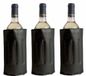 Set de 10 housses pour bouteilles de vin 34 x 18 cm noir