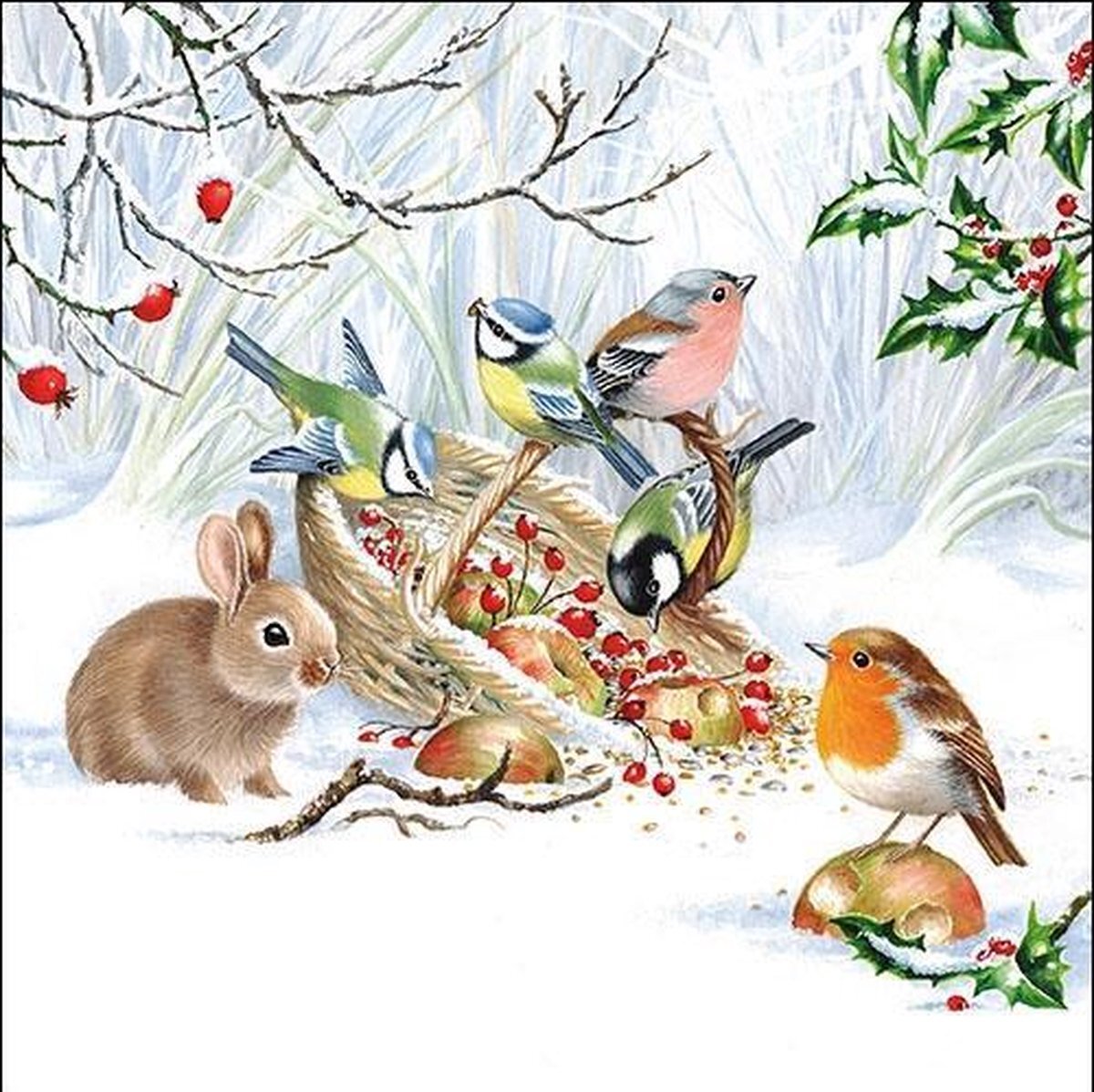 Ambiente Winter Treat papieren servetten - 33 x 33 CM