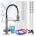 Ari Solid Spring Robinet de cuisine à trois voies avec système de filtration d'eau