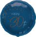 Folat Folieballon 30 Jaar Elegant True Blue 45cm