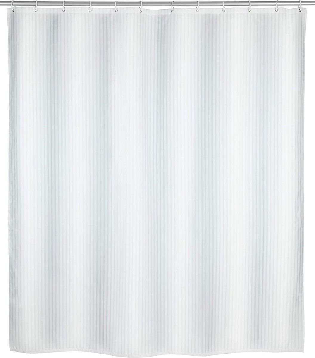 WENKO Douchegordijn Palais - 180 x 200 cm - Polyester - Wit