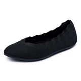 Skechers Cleo 2.0 Love Spellmocassins voor dames, plat, gebreid, zwart, 41 EU