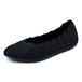 Skechers Cleo 2.0 Love Spellmocassins voor dames, plat, gebreid, zwart, 41 EU