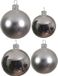 Kaemingk B.V. Lot complet de boules de Noël en verre argent brillant/mat 38x pièces - 18x 4 cm et 20x 6 cm