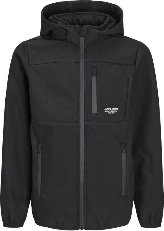JACK&JONES JUNIOR JJTHEO SOFTSHELL JACKET NOOS JNR Jongens Jas - Black 176