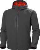 Helly Hansen Kensington Hooded Softshell Werkjas Unisex XL Zwart, Antraciet