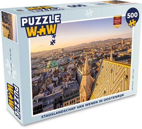 MuchoWow Puzzel Stadslandschap van Wenen in Oostenrijk - Legpuzzel - Puzzel 500 stukjes