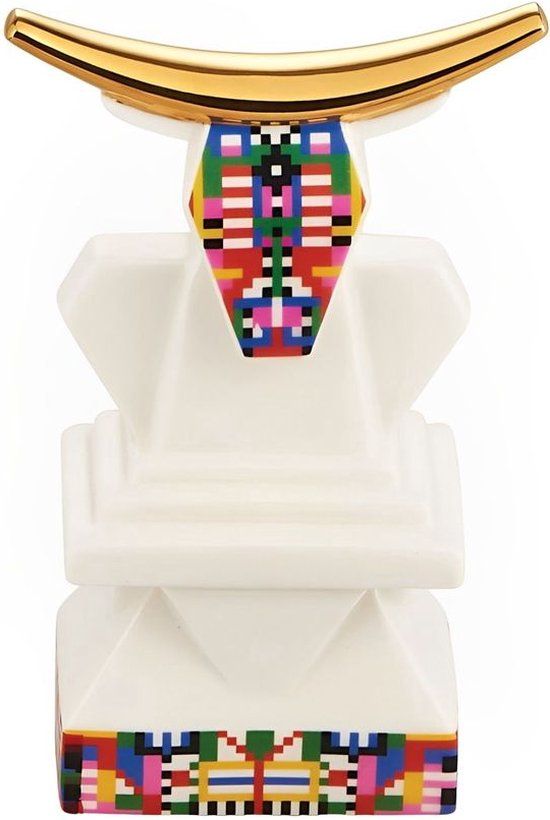 Alessi Kerstfiguur Os - Holyhedrics - ESA05 4 - Wit - Porselein - 13 cm