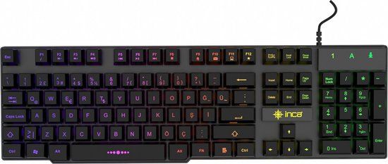 Inca IKG-446 Gaming Toetsenbord Mechanisch RGB QWERTZ Duits Zwart