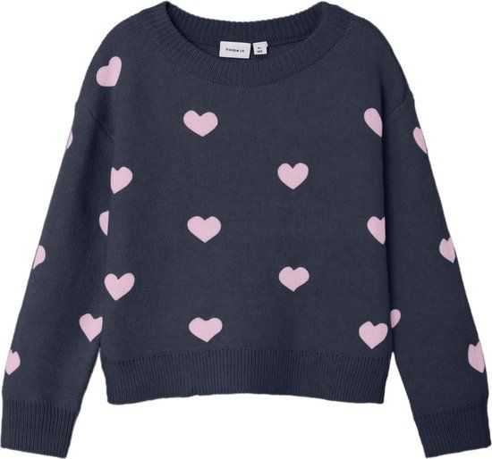 NAME IT NMFODESSA LS KNIT BF Meisjes Trui - Maat 98 - Dark Sapphire