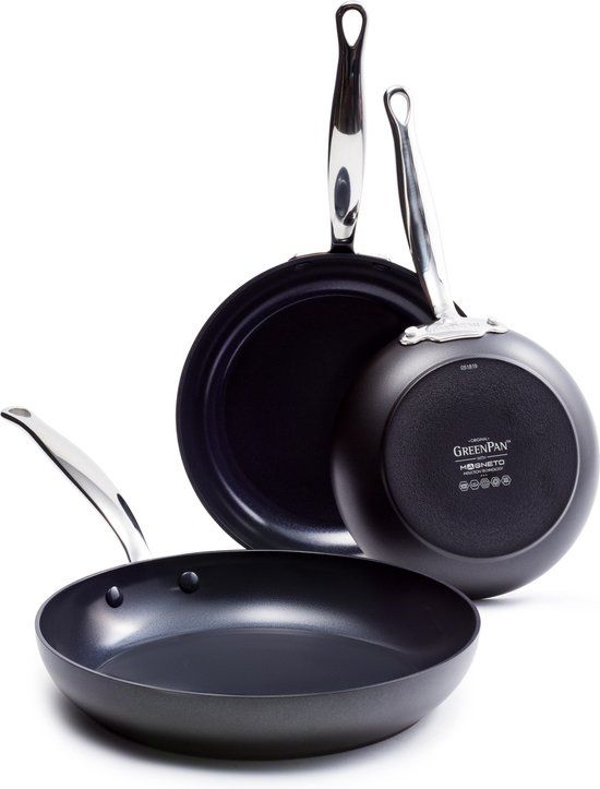 GreenPan Barcelona Infinity Pro Koekenpannenset - 3-delig - Zwart - PFAS-vrij