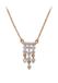 Gaya Rose Gold White Koper Fantasiehanger Minimalistische Ketting 46 cm Vrouwen Volwassenen