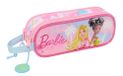 Safta BARBIE PAINTERLY Dubbel etui voor kinderen, ideaal voor schoolgaande kinderen, comfortabel en veelzijdig, kwaliteit en sterkte, 21 x 6 x 8 cm, roze/hemelsblauw, M, casual
