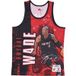 Miahea Gilet de basket-ball pour hommes Nba Burst Mesh Tank No 3 Dwyane Wade Miahea Couleurs originales de l'équipe