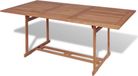 Table de jardin 180x90x75 cm teck massif
