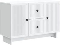 vidaXL Dressoir Wit 89 x 34,5 x 60 cm Bewerkt hout