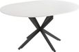 Vicco Table Loyd, Blanc/Noir, 120 x 76.5 cm