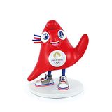 Doudou et Compagnie - Mascotte Phyrge Olympique figuur - Officiële licentie van de Olympische Spelen van Parijs 2024-14,5 cm - Rood - JO2512