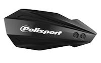 POLISPORT 8308500006 - Handkappen BULLIT 1 MX-Style bevestigingspunt van kunststof inclusief montageset compatibel met motorfietsen KTM, GAS GAS, Husqvarna, Sherco in kleur zwart