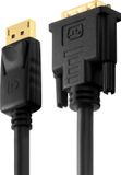 PureLink FlexInstall PI5200-010 video kabel adapter 1 m DVI-D DisplayPort Zwart