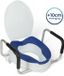 Truesafe Rehausse WC 10 cm - Taille universelle - Avec accoudoir et couvercle