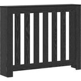 Chêne Noir Cache-radiateur Chêne Noir 104 x 20 x 82 cm Bois d'ingénierie