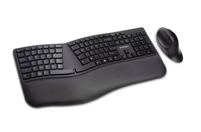 Kensington Pro Fit Ergo Wireless Keyboard & Mouse - Zwart