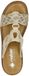 Rieker V2864-60 Alula Dames Slippers Goud Maat 38