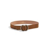 PIECES suède riem PCNIKKA cognac
