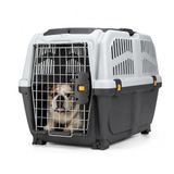 Nobby Skudo 4 Iata Transportkennel, Maat: 4-68 x 48 x 51 cm (lxbxh), Grijs/Zwart
