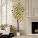 Kunstplant Eucalyptus Kunstplant met LED-verlichting, 210 cm, Witte Pot