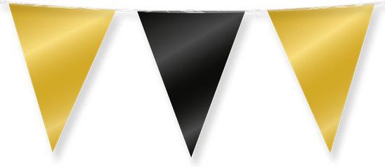 Paperdreams - Vlaggenlijn Gold & Black