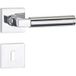 Hermat INFINITY 01 béquille en acier inoxydable, BB - Porte de chambre chrome poli
