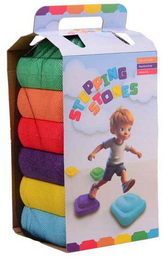 Johntoy Stapstenen Schuim Set van 6 - Kleurrijk Educatief Speelgoed