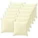 vidaXL Kussensloop HOUTEN Crèmekleurig 45 x 45 cm Polyester
